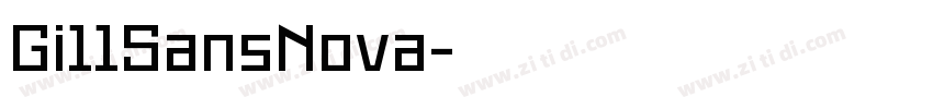 Gi11SansNova字体转换