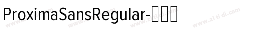 ProximaSansRegular字体转换