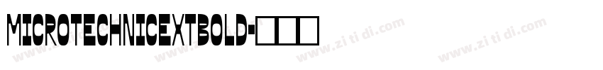 MicroTechnicExtBold字体转换