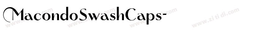 MacondoSwashCaps字体转换