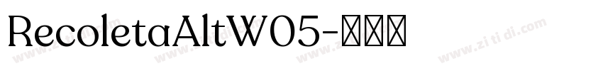 RecoletaAltW05字体转换