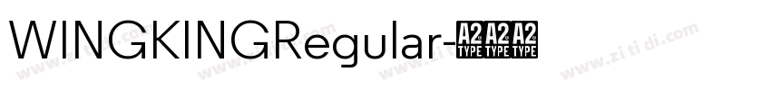 WINGKINGRegular字体转换