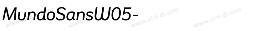 MundoSansW05字体转换