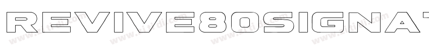 Revive80Signature字体转换