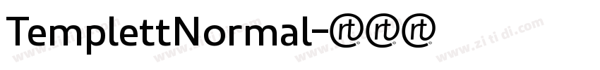 TemplettNormal字体转换