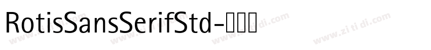 RotisSansSerifStd字体转换