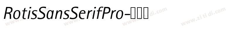 RotisSansSerifPro字体转换