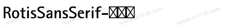 RotisSansSerif字体转换