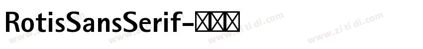 RotisSansSerif字体转换