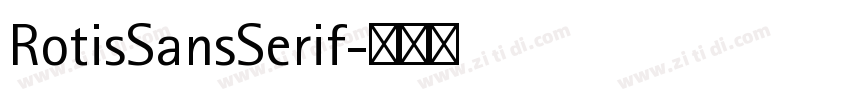 RotisSansSerif字体转换