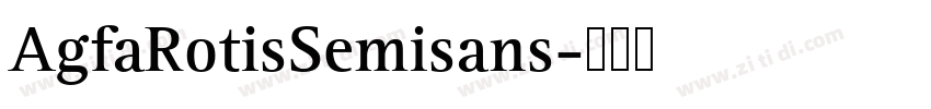 AgfaRotisSemisans字体转换