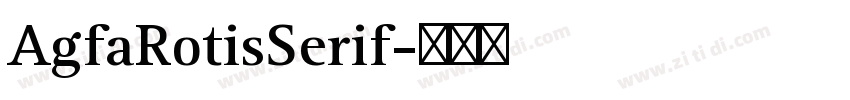 AgfaRotisSerif字体转换