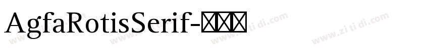 AgfaRotisSerif字体转换