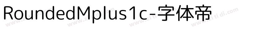 RoundedMplus1c字体转换