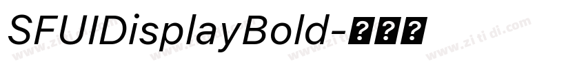 SFUIDisplayBold字体转换