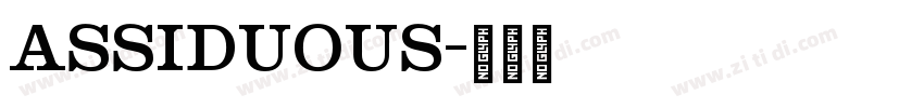 Assiduous字体转换