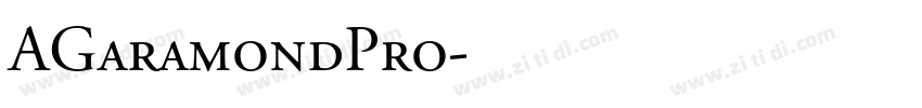 AGaramondPro字体转换