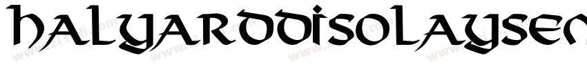 HalyardDisolaySemiBo字体转换