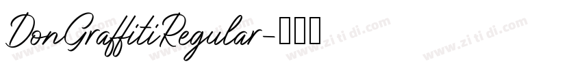 DonGraffitiRegular字体转换