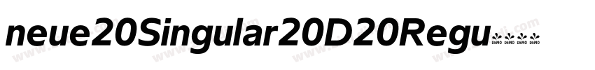 neue20Singular20D20Regu字体转换