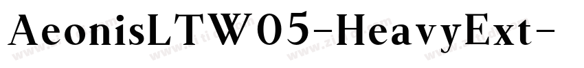 AeonisLTW05-HeavyExt字体转换