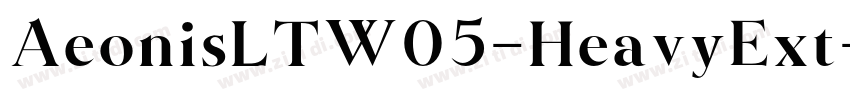 AeonisLTW05-HeavyExt字体转换