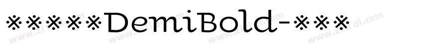 方正锐正圆DemiBold字体转换