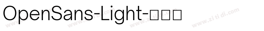 OpenSans-Light字体转换