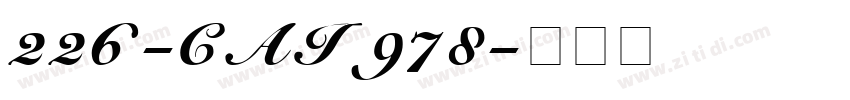 226-CAI978字体转换