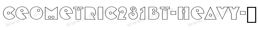 ceometric231bt-heavy字体转换