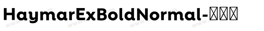 HaymarExBoldNormal字体转换