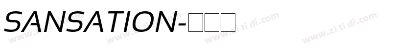 SANSATION字体转换