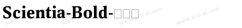 Scientia-Bold字体转换