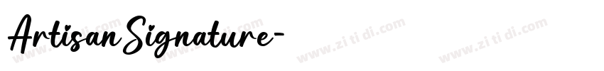 ArtisanSignature字体转换