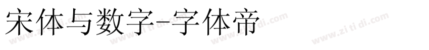 宋体与数字字体转换