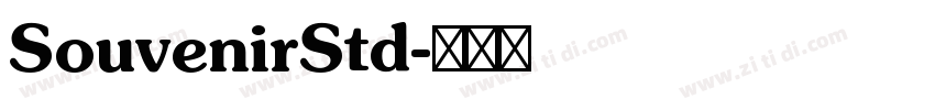 SouvenirStd字体转换