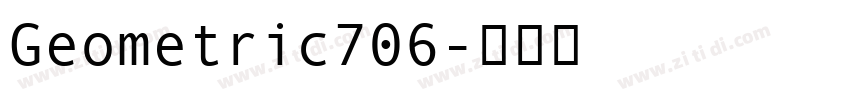 Geometric706字体转换