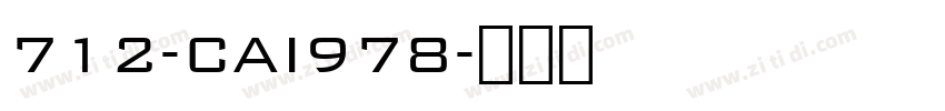 712-CAI978字体转换