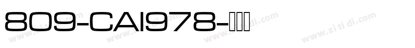 809-CAI978字体转换