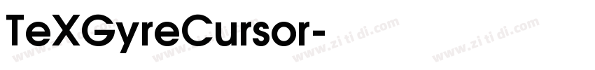 TeXGyreCursor字体转换