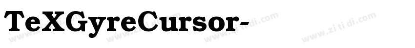 TeXGyreCursor字体转换