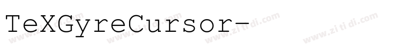 TeXGyreCursor字体转换