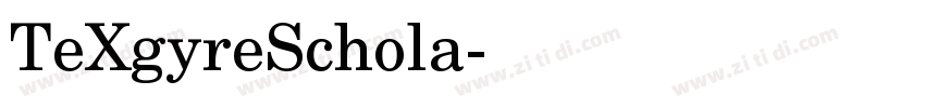 TeXgyreSchola字体转换