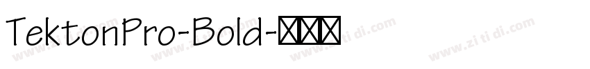 TektonPro-Bold字体转换