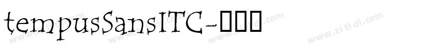 tempusSansITC字体转换