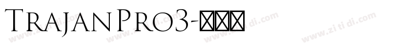 TrajanPro3字体转换