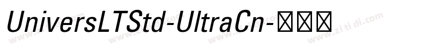 UniversLTStd-UltraCn字体转换