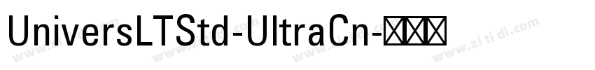 UniversLTStd-UltraCn字体转换