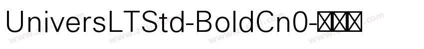 UniversLTStd-BoldCn0字体转换