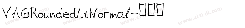 VAGRoundedLtNormal字体转换